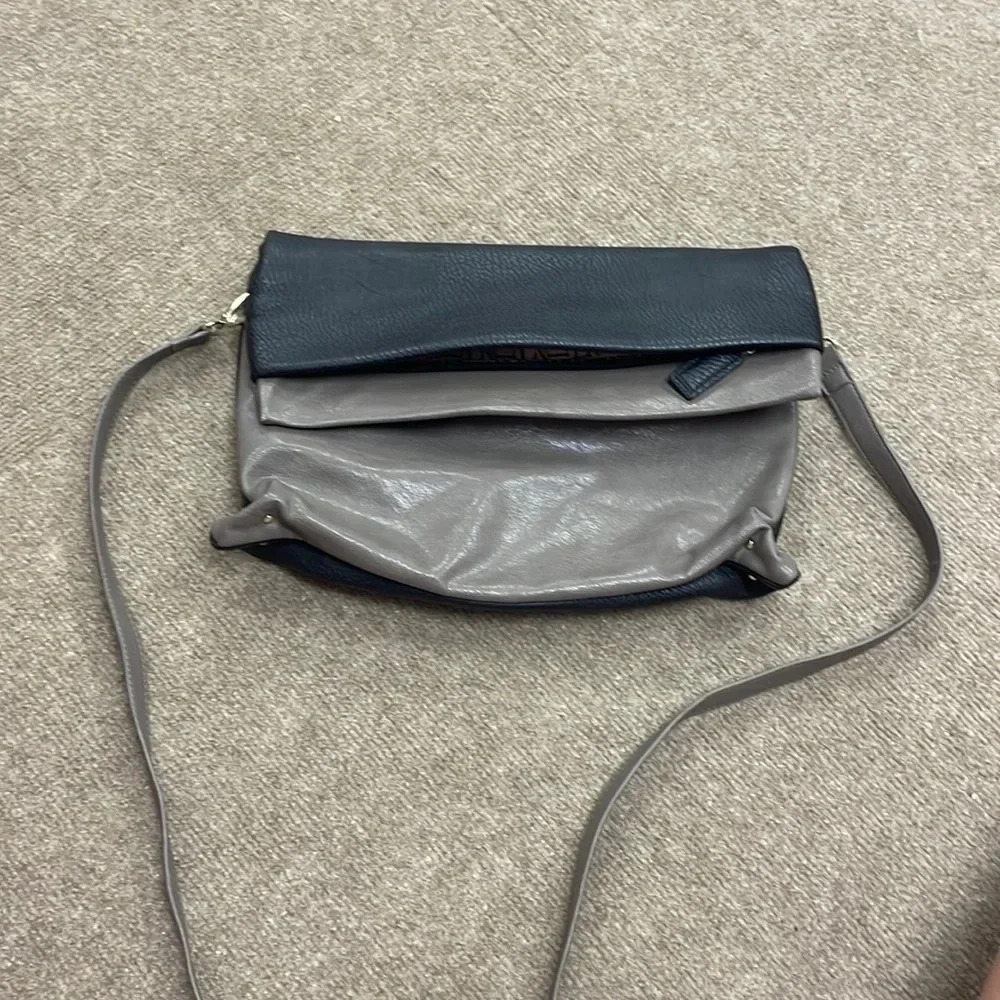 Black & Gray Crossbody Purse